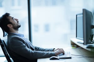 Person at Desk Uninspired