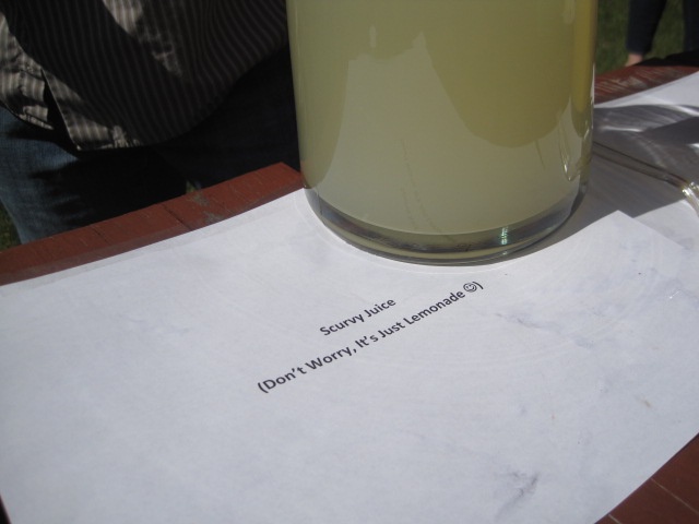 Scurvy Juice (Don't Worry, It's Just Leomonade!)