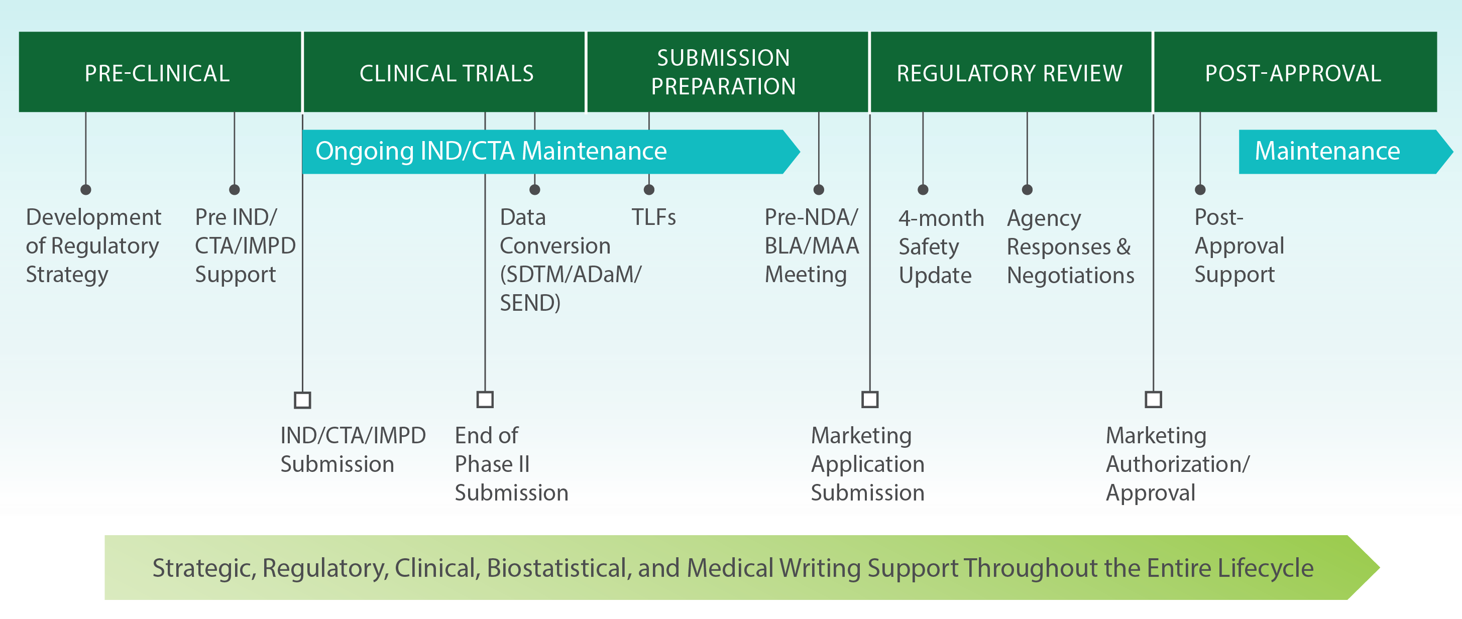 RegulatoryLifecycleChart_DarkGreenwithFade Background_Aug2021_ForPPT_USETHISONE-1