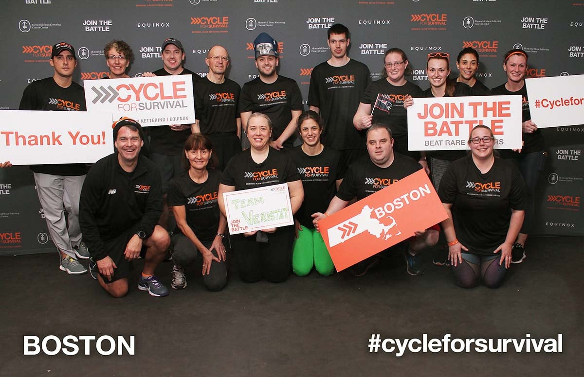 Team Veristat At Cycle for Survival Boston 2019