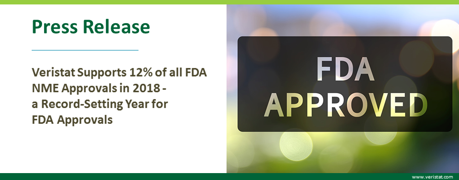 Veristat Supports 12% of all FDA NME Approvals in 2018, a Record-Setting Year for FDA Approvals