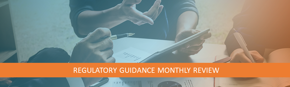 Regulatory Guidance Monthly Review - March 2020